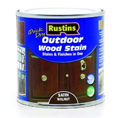 Rustins Outdoor Wood Stain Satin Walnut