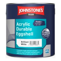 Johnstones Trade Acrylic Durable Eggshell Paint - Brilliant White