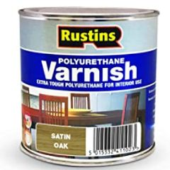Rustins Poly Varnish Satin Oak