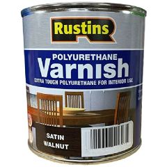 Rustins Poly Varnish Satin Walnut