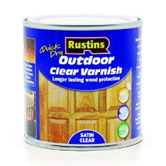 Rustins Outdoor Varnish Satin Clear
