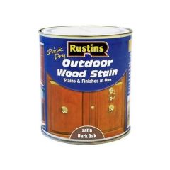 Rustins Outdoor Wood Stain Satin Dark Oak