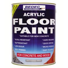Bedec Acrylic Floor Paint Battle Grey