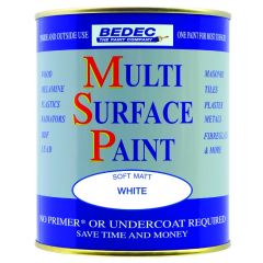 Bedec Multi Surface Paint Soft Matt White