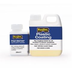 Rustins Plastic Coating & Hardener Gloss Clear
