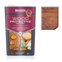 Barrettine Nourish & Protect Wood Protective Treatment Dark Brown 5 Litre