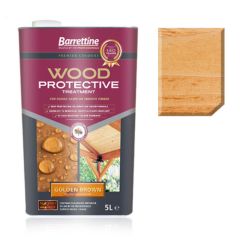 Barrettine Nourish & Protect Wood Protective Treatment Golden Brown 5 Litre