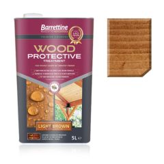 Barrettine Nourish & Protect Wood Protective Treatment Light Brown 5 Litre