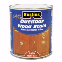 Rustins Outdoor Wood Stain Satin Light Oak