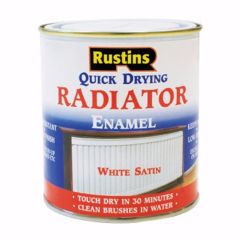 Rustins Quick Dry Radiator Paint Satin White