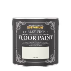 Rust-Oleum Chalky Floor Paint - Chalk White 2.5 Litre