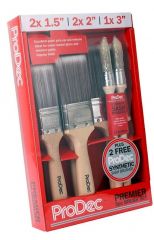 Prodec Brush Set Including 2 Free Sash Brushes 7pc