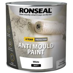 Ronseal 6 Year Anti Mould Paint White Matt