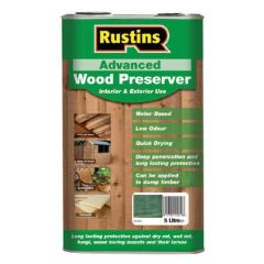 Rustins Advanced Wood Preserver Green - 5 Litre