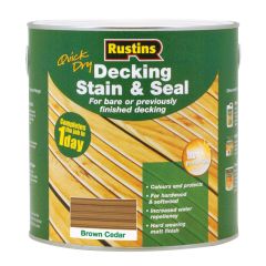 Rustins Decking Stain Brown Cedar - 2.5 Litre