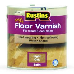 Rustins Floor Varnish Light Oak - 2.5 Litre