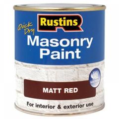 Rustins Masonry Paint Red