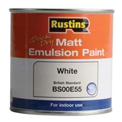 Rustins Matt Emulsion White - 250ml