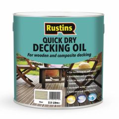Rustins Quick Dry Decking Oil Clear - 2.5 Litre