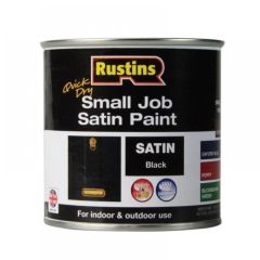 Rustins Quick Dry Small Job Satin Black - 250ml
