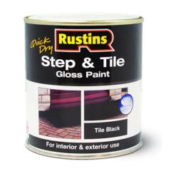 Rustins Quick Dry Step & Tile Black 