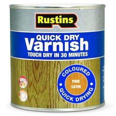 Rustins Quick Dry Varnish Satin Pine