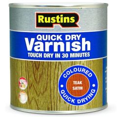 Rustins Quick Dry Varnish Satin Teak