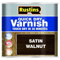 Rustins Quick Dry Varnish Satin Walnut