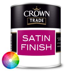 Crown Trade Satin Finish Tinted Colour - Crystal Dark Base