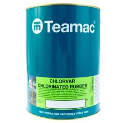 Teamac Chlorvar Chlorinated Rubber Paint - White - 5 Litre