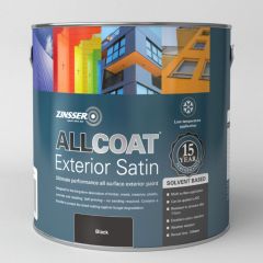Zinsser Allcoat Exterior Solvent based Satin Black