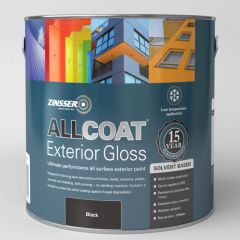 Zinsser Allcoat Exterior Solvent Based Gloss Black