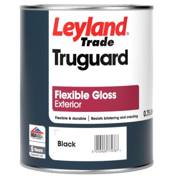 Leyland Trade Flexible Exterior Gloss Black - 750ml