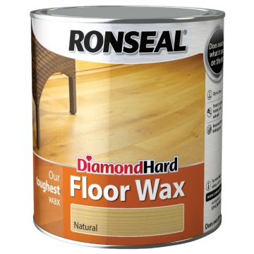 Ronseal Diamond Hard Floor Wax Natural 2.5 Litre