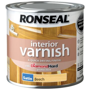 Ronseal Interior Varnish Beech Satin