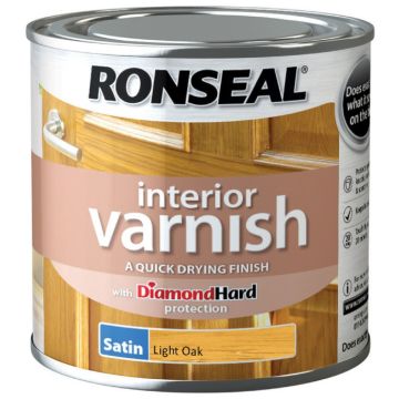 Ronseal Interior Varnish Light Oak Satin