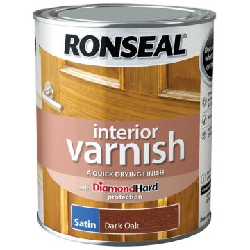 Ronseal Interior Varnish Dark Oak Satin