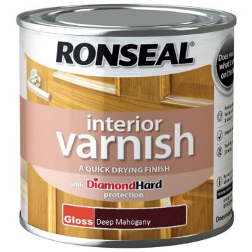 Ronseal Interior Varnish Deep Mahogany Gloss