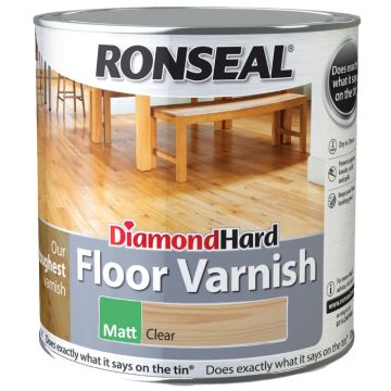 Ronseal Diamond Hard Floor Varnish Clear Matt
