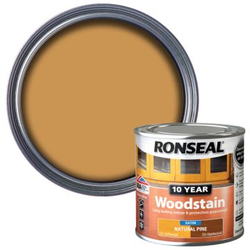 Ronseal 10 Year Woodstain Natural Pine Satin