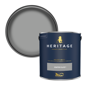 Dulux Heritage Velvet Matt Paint - Pewter Plate