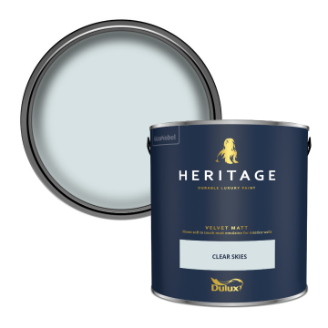 Dulux Heritage Velvet Matt Paint - Clear Skies