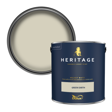 Dulux Heritage Velvet Matt Paint - Green Earth