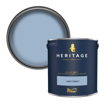 Dulux Heritage Velvet Matt Paint - Light Cobalt