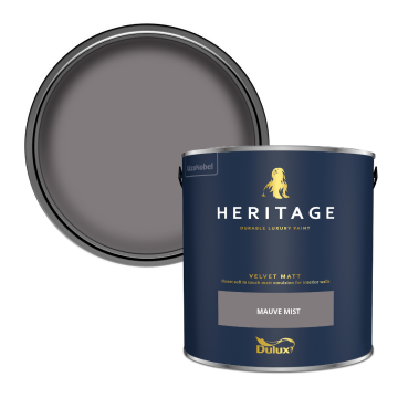 Dulux Heritage Velvet Matt Paint - Mauve Mist