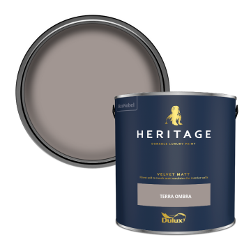 Dulux Heritage Velvet Matt Paint - Terra Ombra