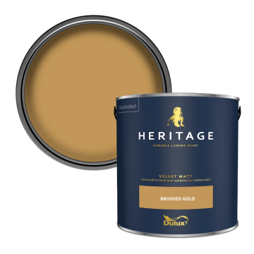 Dulux Heritage Velvet Matt Paint - Brushed Gold