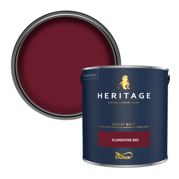 Dulux Heritage Velvet Matt Paint - Florentine Red