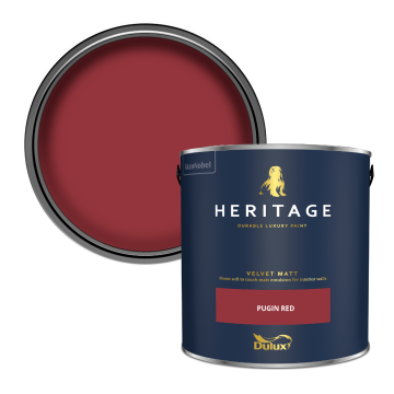 Dulux Heritage Velvet Matt Paint - Pugin Red