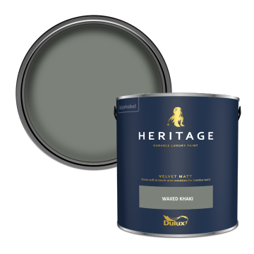 Dulux Heritage Velvet Matt Paint - Waxed Khaki